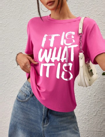 Tricou Shein, roz