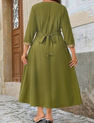 Rochie maxi Shein Curve+, verde