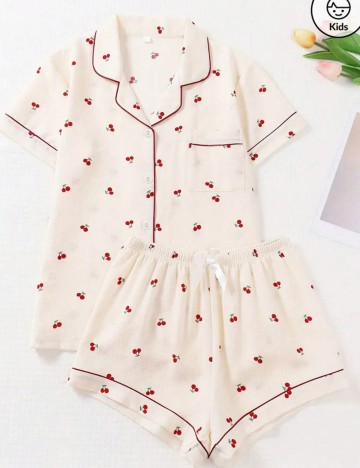 Compleu pijamale Shein, crem