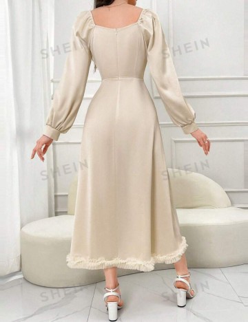 Rochie maxi Shein, crem