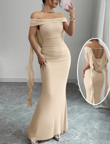 Rochie maxi Shein, bej