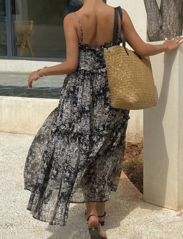 Rochie maxi Shein, mix culori