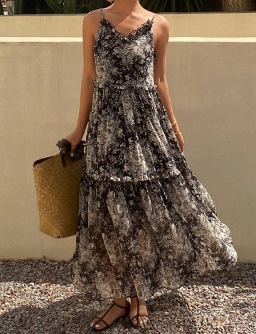 Rochie maxi Shein, mix culori