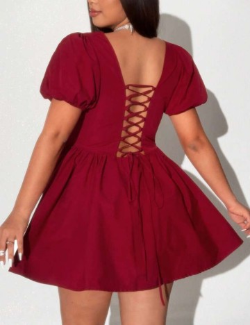 Rochie mini Shein Curve+, vișiniu