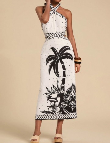 Rochie midi Shein, crem