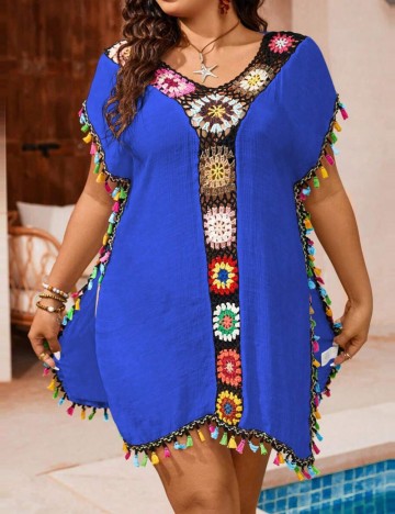 Rochie de plajă Shein Curve+, mix culori