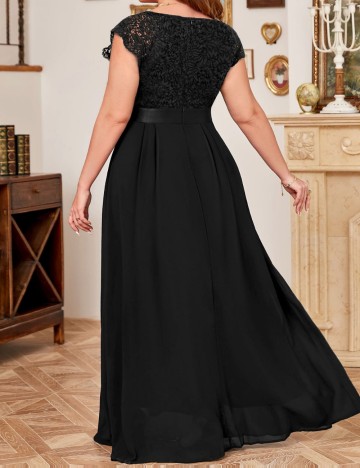 Rochie maxi Shein Curve+, negru