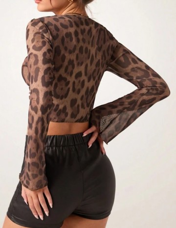Top Shein, animal print