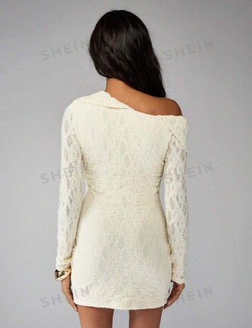 Rochie mini Missguided by Shein, crem