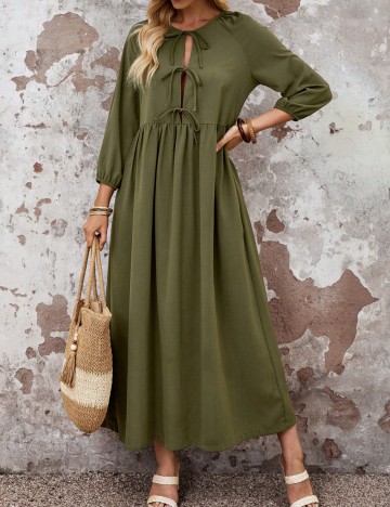 Rochie midi Shein, verde