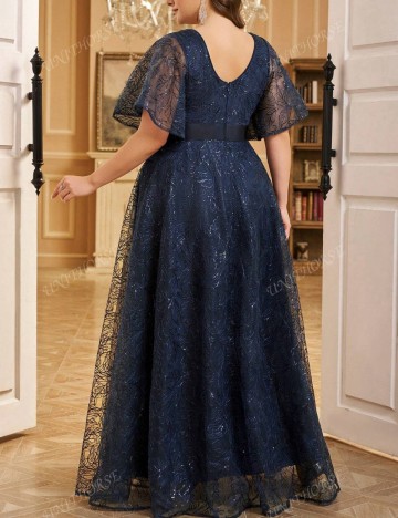 Rochie de ocazie Shein Curve+, albastru