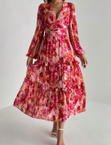 Rochie maxi Shein, mix culori
