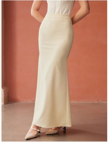 Fustă maxi MOTF by Shein, crem