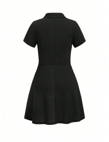 Rochie mini Shein Curve+, negru