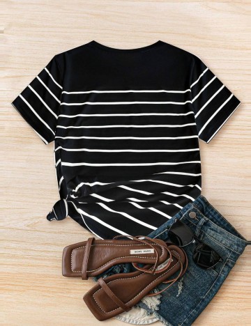 Tricou Shein Curve+, negru