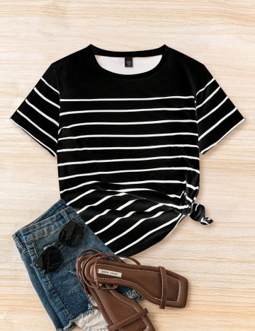 Tricou Shein Curve+, negru