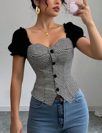 Cămașă cu mânecă scurtă Shein, mix culori
