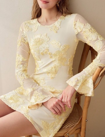 Rochie mini MOTF by Shein, galben