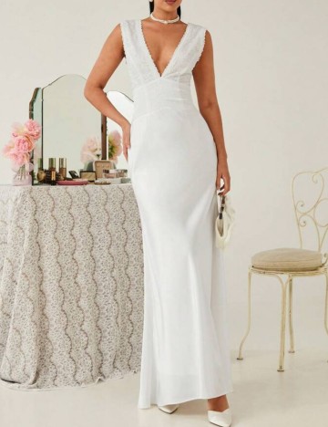 Rochie maxi Shein, alb