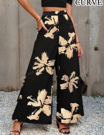 Pantaloni Shein Curve+, mix culori