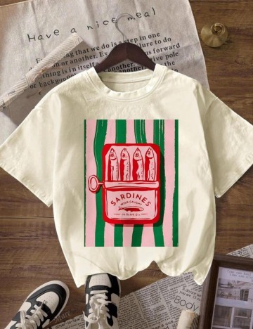 Tricou Shein, crem