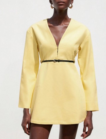 Rochie mini Shein, galben