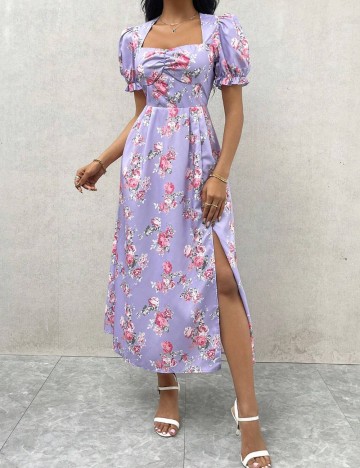 Rochie midi Shein, mix culori