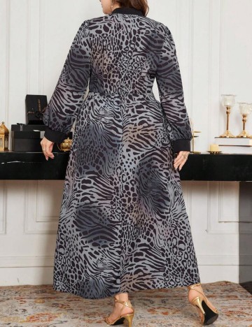 Rochie maxi Shein Curve+, maro