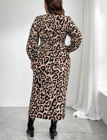 Rochie midi Shein Curve+, mix culori