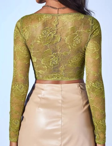 Top Shein, verde