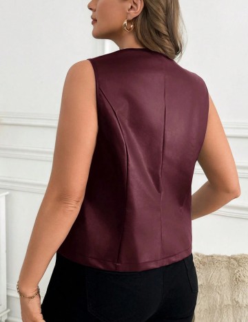 Vestă Shein, vișiniu