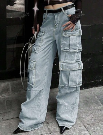 Jeans Shein, albastru