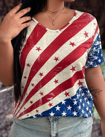 Tricou Shein Curve+, mix culori