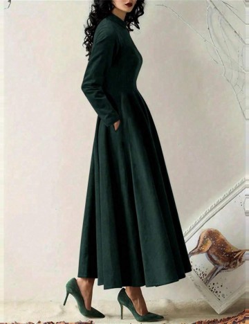Rochie maxi Shein, verde