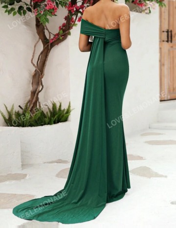 Rochie maxi Shein, verde deschis