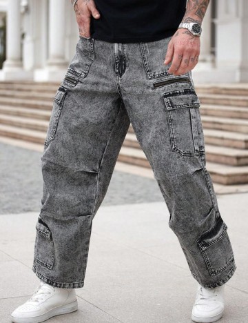 Jeans MANFINITY by Shein, gri