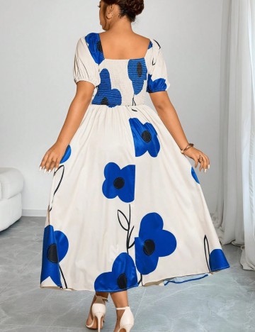 Rochie midi Shein Curve+, crem