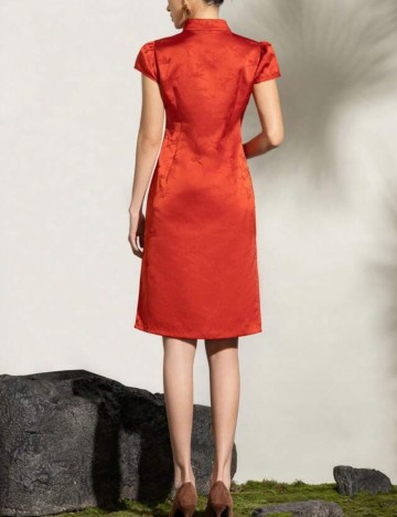 Rochie midi Shein, portocaliu