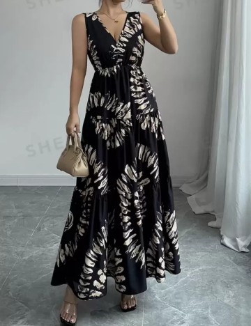 Rochie maxi Shein, mix culori