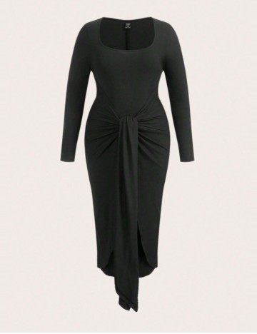 Rochie midi Shein Curve+, negru