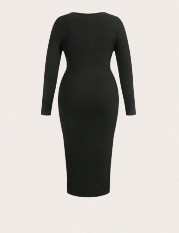 Rochie midi Shein Curve+, negru