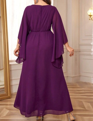 Rochie de ocazie Shein Curve+, mov