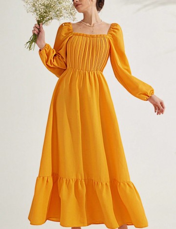 Rochie maxi Shein, portocaliu