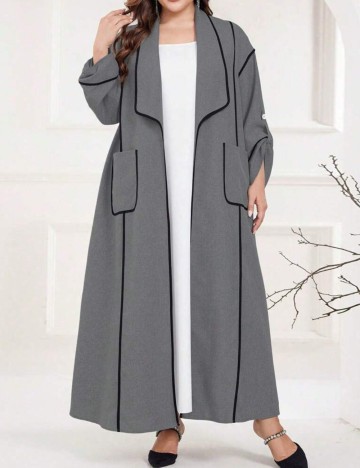 Cardigan Shein Curve+, gri