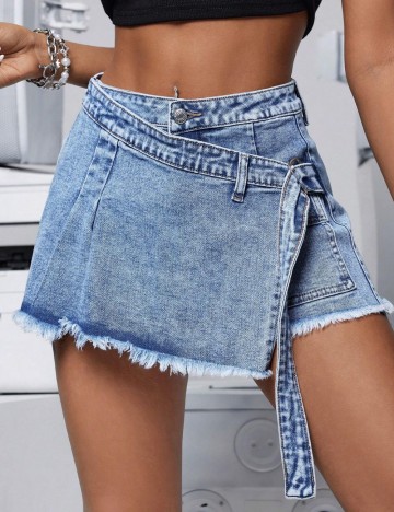 Fustă Pantalon Shein, albastru
