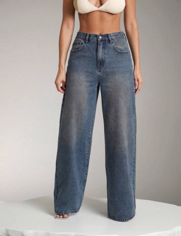 Jeans Shein, albastru