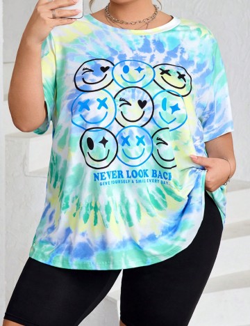 Tricou Shein Curve+, mix culori