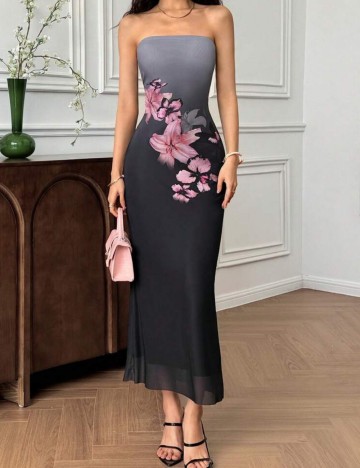 Rochie maxi Shein, mix culori