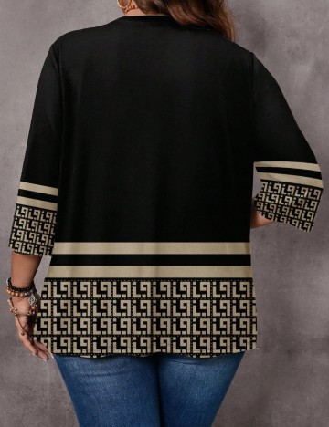 Cardigan Shein Curve+, negru