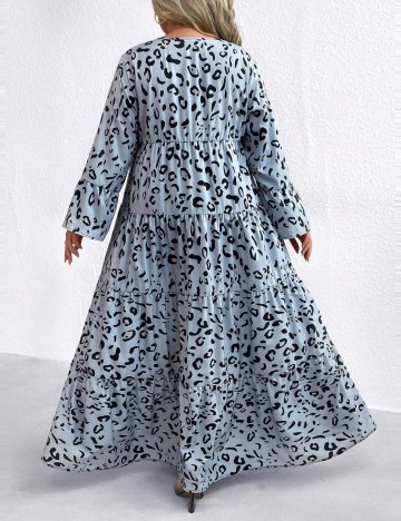 Rochie maxi Shein Curve+, albastru
